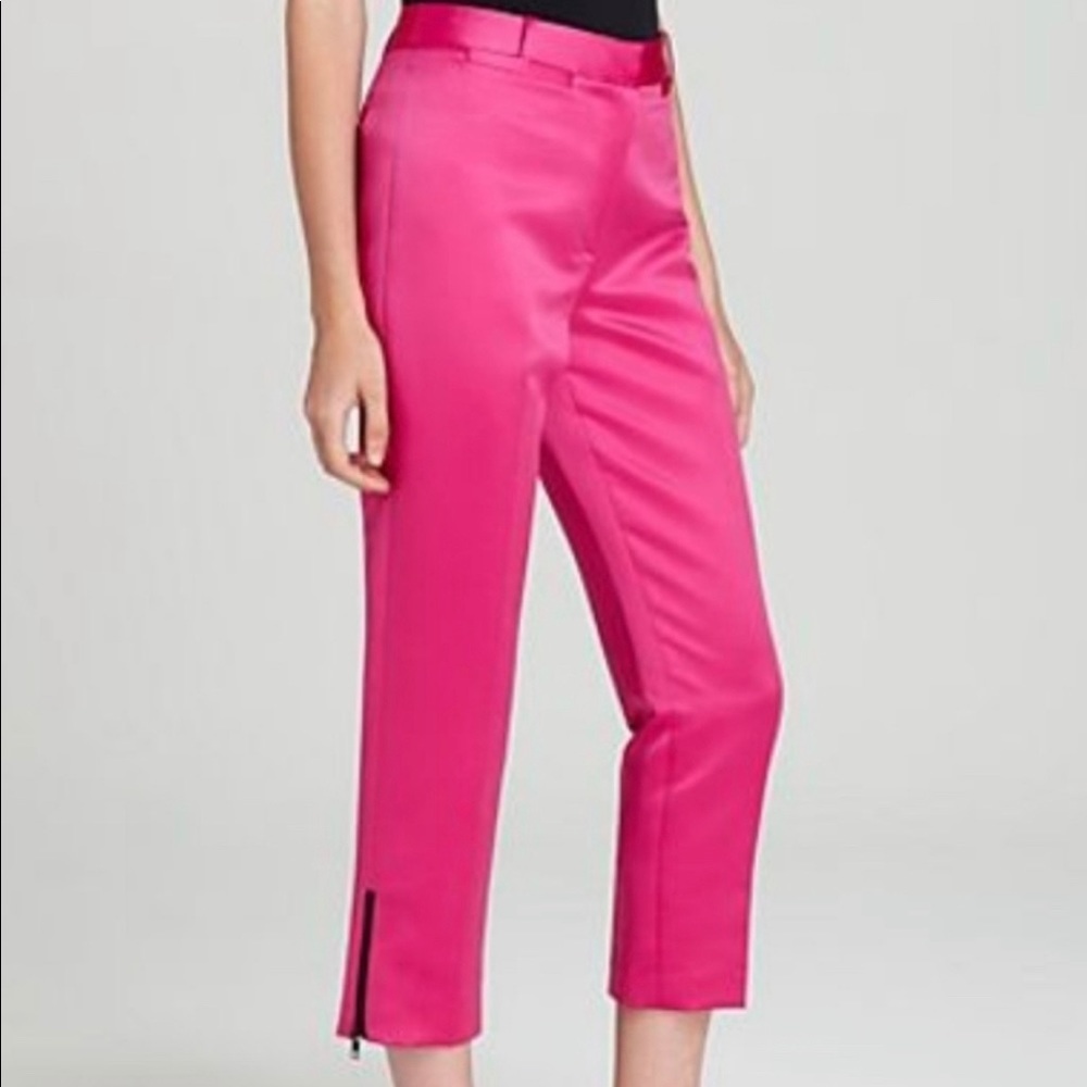 Milly Mid-rise Straight-Leg Pants XS New